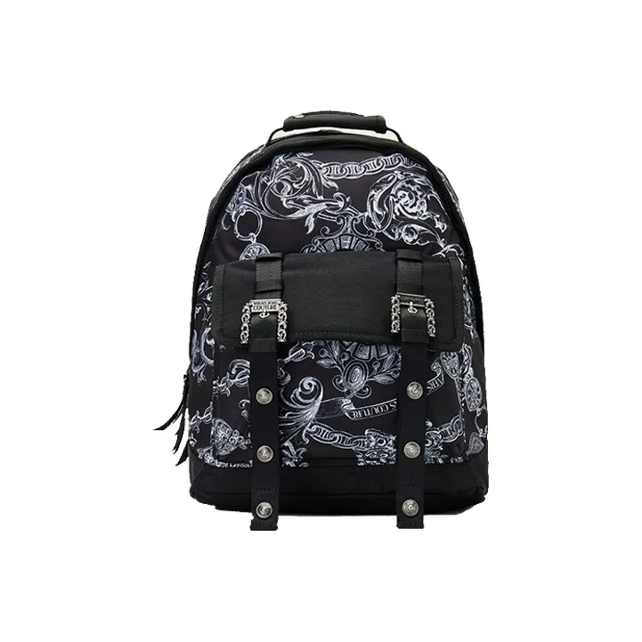VERSACE JEANS COUTURE Fabric Backpack Regular Men's Black-0