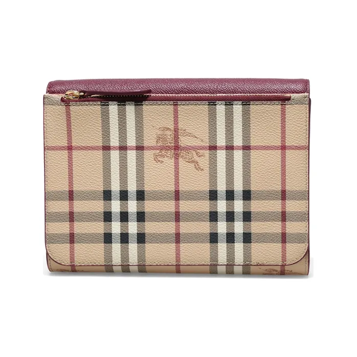 Burberry Vintage Canvas With Leather Shoulder Bag Women's Russet-2