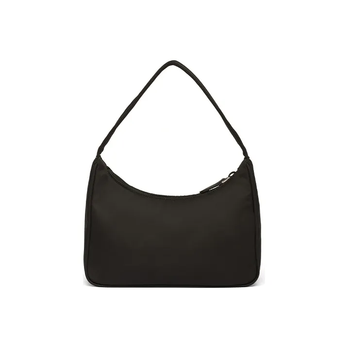 PRADA Nylon Shoulder Bag Handbag Women's Black-2