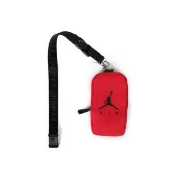 Jordan Polyester Cell Phone Pouch Crossbody Waist Bag Card Wallet Regular Unisex Red