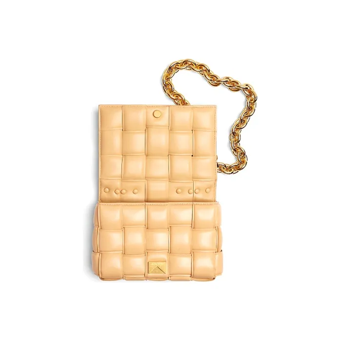 Bottega Veneta Chain Cassette Crossbody Bag Almond-2