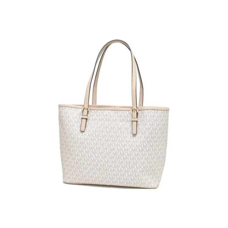 MICHAEL KORS Jet Set Canvas Handbag Regular Women's Pink/Ecru-2