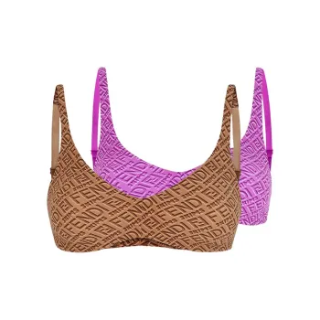 FENDI X Skims Pack Of 2 Scoop Bralette Colorado/California