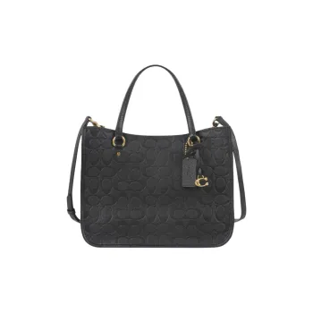 COACH Tyler Cow Leather Tote Bag Shoulder Bag Crossbody Bag Large Size Women's Black