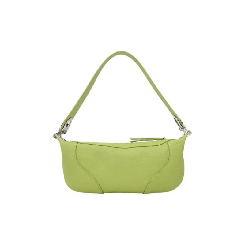 By Far Leather Shoulder Bag Women's Green-2