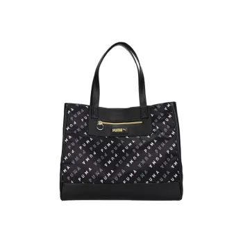 PUMA Fabric Tote Bag Shopping Bag Handbag Regular Unisex Black