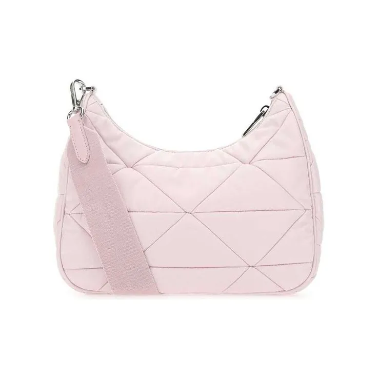 PRADA Nylon Fabric Shoulder Bag Crossbody Bag Women's Pink-2