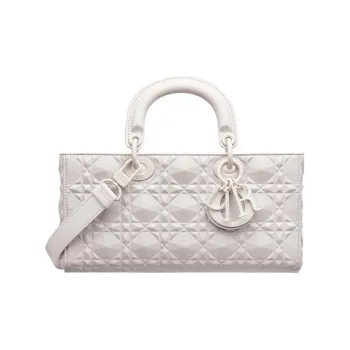 DIOR Lady D JOY Cow Leather Daisie Bag Shoulder Bag Crossbody Bag Handbag Women's Milk White