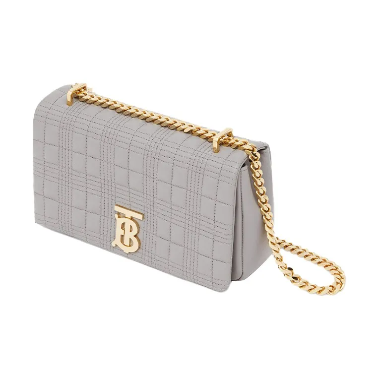 Burberry Lambskin Laura Bag Crossbody Bag Shoulder Bag Women's Cloud Gray-1