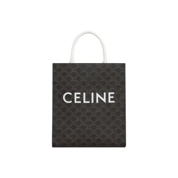 CELINE PU Handbag Women's Black