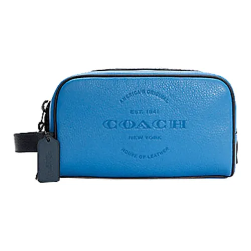 COACH Travel Kit Makeup Bags Blue