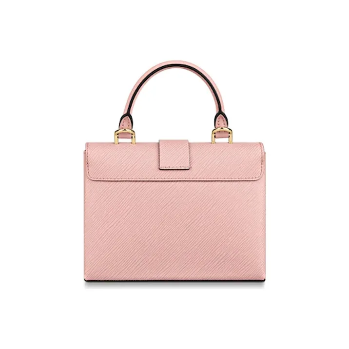 LOUIS VUITTON Locky Cow Leather Lockhead Handbag Women's Pink-1