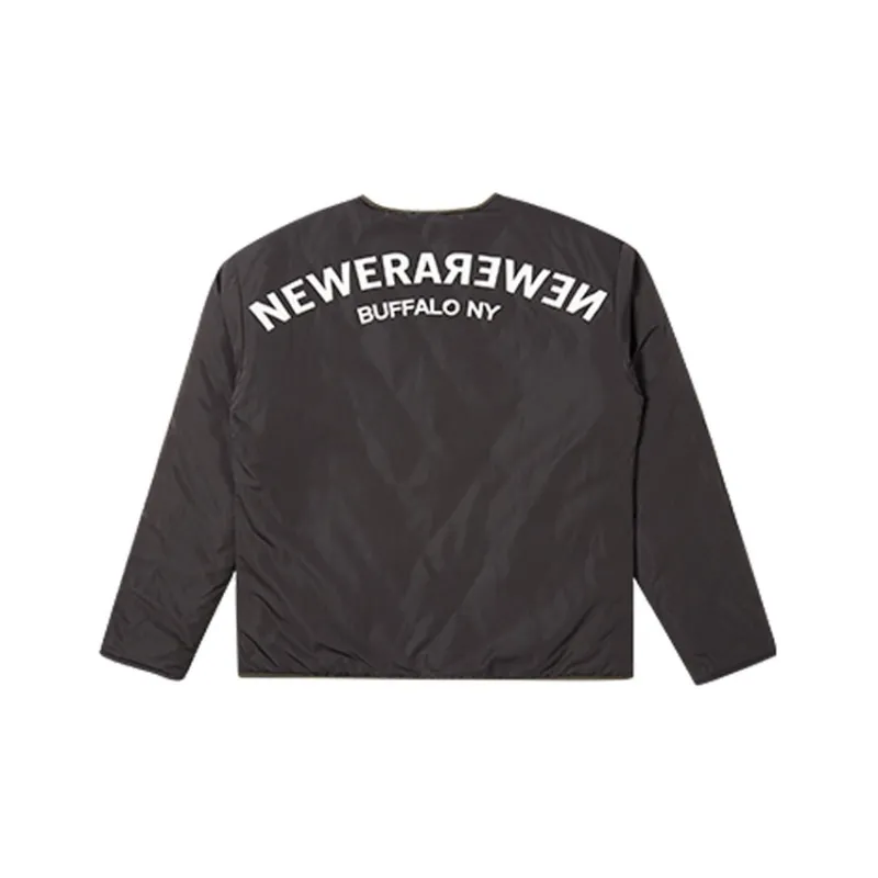 New Era Puffer Jacket Unisex Charcoal Black-1
