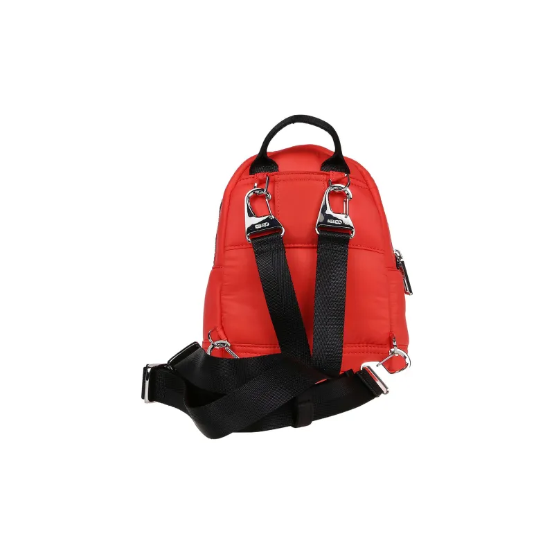 KENZO Nylon Backpack Crossbody Bag Unisex Red-3