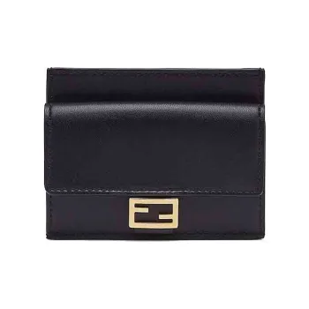 FENDI By Marc Jacobs Baguette Card Holder Black Nappa Leather Card Holder