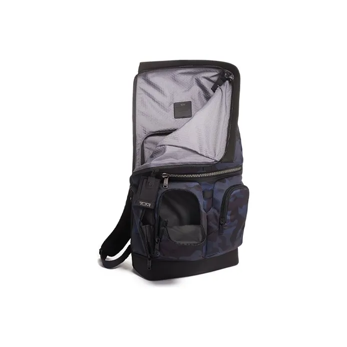 TUMI Alpha Bravo Fabric Backpack Men's Camouflage Blue-3