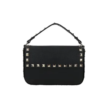 Valentino Cow Leather Handbag Women's Black