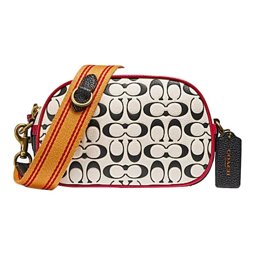 COACH Camera Leather Camera Bag, Crossbody Bag, Shoulder Bag Women's White-0