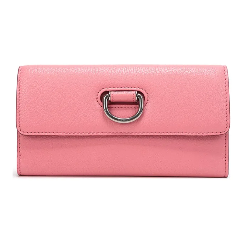 Burberry Leather Wallet Women's Bright Coral Pink-0
