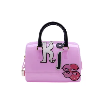Furla PVC Jelly Bag Boston Bag Handbag Women's Pink