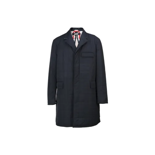 THOM BROWNE Coats Men Dark Blue