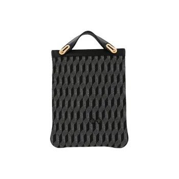AU DEPART Elysées Reflex Logo Printed Tote Bag