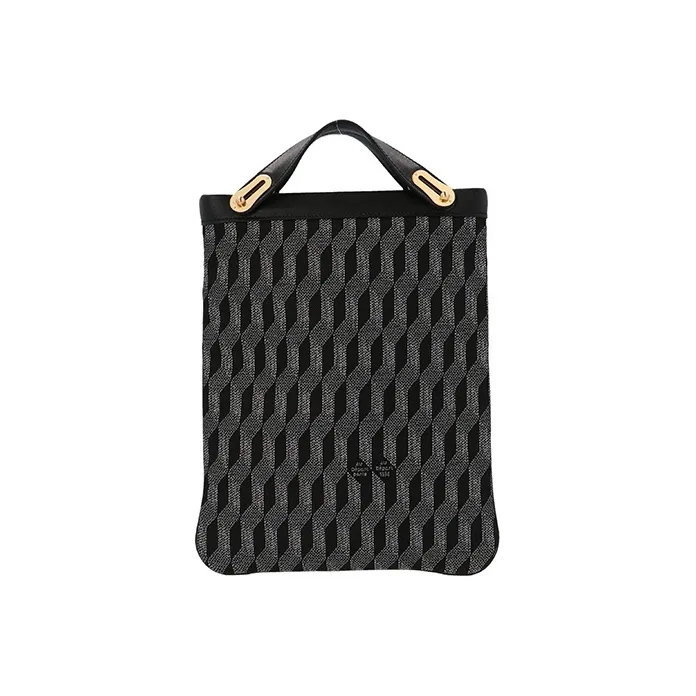 AU DEPART Elysées Reflex Logo Printed Tote Bag-0