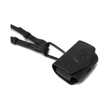 FPA Leather Earphone Case Unisex Black/White