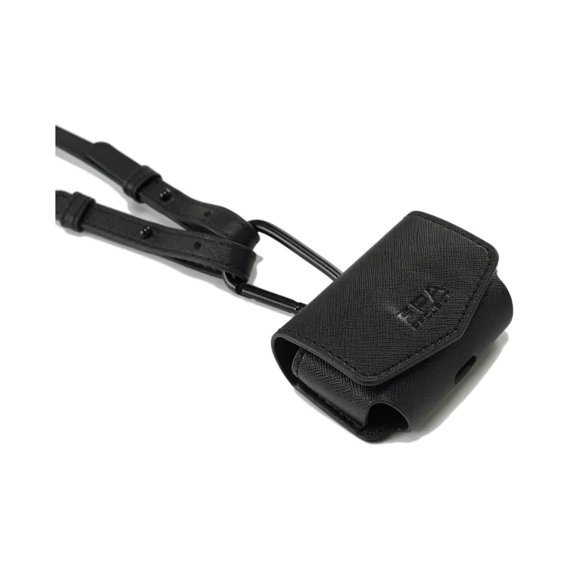 FPA Leather Earphone Case Unisex Black/White-0