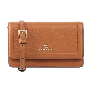 MICHAEL KORS Jet Set Charm Leather Shoulder Bag Crossbody Bag Small Size Women's Brown