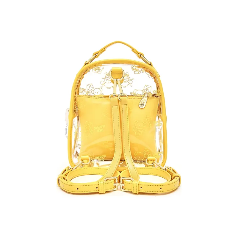 Miffy PVC Jelly Bag Backpack Regular Women's Pink/Red/Yellow-7