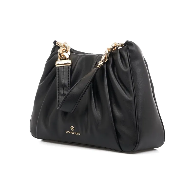 MICHAEL KORS HannahMICHAEL KORS Handbag Collection Leather One Shoulder Handbag Medium Size Women's Black-1