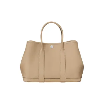 HERMES Garden Party Epsom Calfskin Handbag Women's S2 Trench Trench Coat Beige
