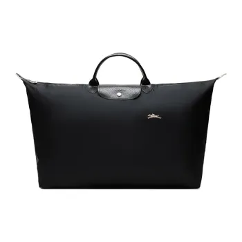 LONGCHAMP Le Pliage Fabric Travel Bag Handbag Extra Large Unisex Black