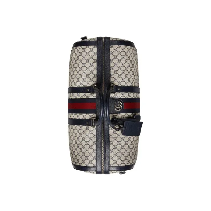 GUCCI Ophidia Canvas Patchwork Leather Travel Bags Shoulder Bag Crossbody Bag Handbag Men's Blue-4
