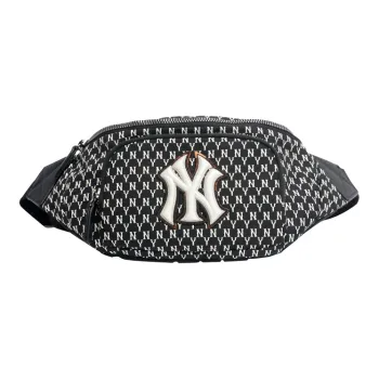 MLB Monogram Collection Polyamide One Shoulder Crossbody Bag Sling Bag Fanny Pack Regular Unisex Black