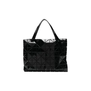 ISSEY MIYAKE Rock Artificial Leather Tote Laptop Bag Handbag Women's Black