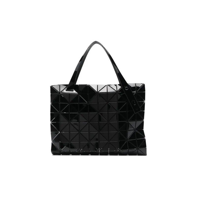 ISSEY MIYAKE Rock Artificial Leather Tote Laptop Bag Handbag Women's Black-0