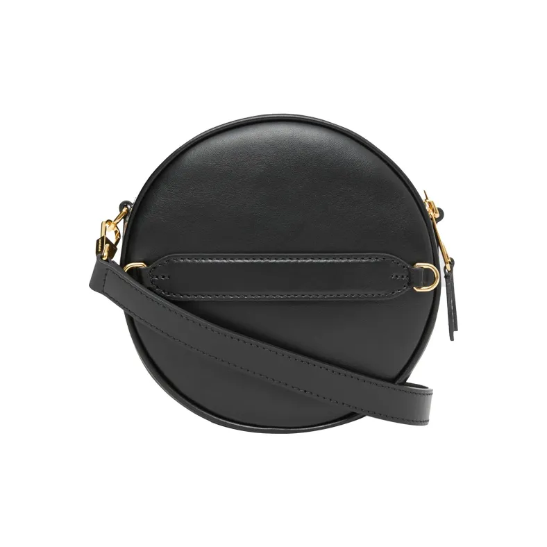 Burberry Louise Cow Leather Round Bag Fanny Pack Handheld Shoulder Bag Crossbody Bag Women's Black-3