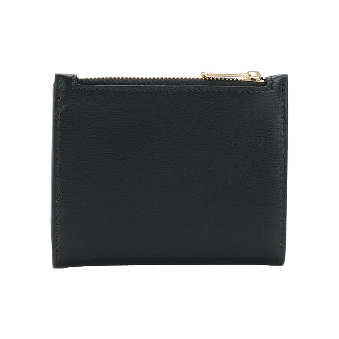 FERRAGAMO Cow Leather Wallet Women's Black-2