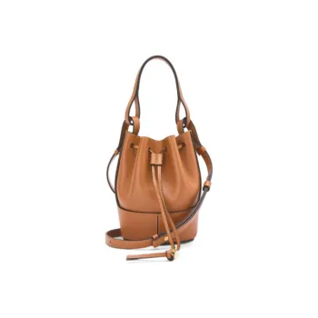 LOEWE Balloon NAPPA Cow Leather Balloon Bag, Bucket Bag, Handbag, Shoulder Bag, Crossbody Bag Mini Women's Brown