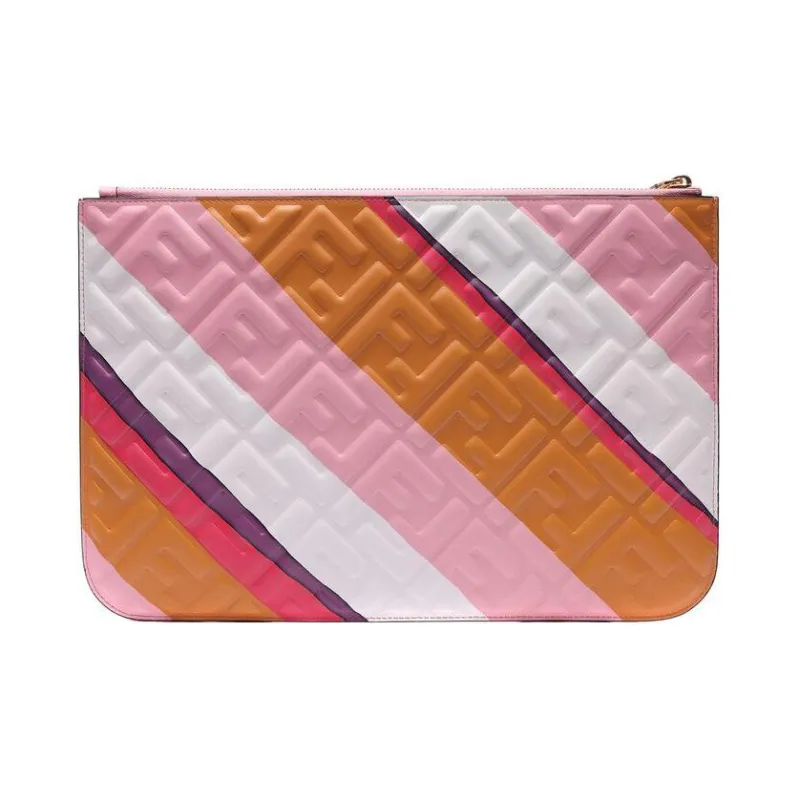 FENDI Nappa Leather Clutch Women's-2