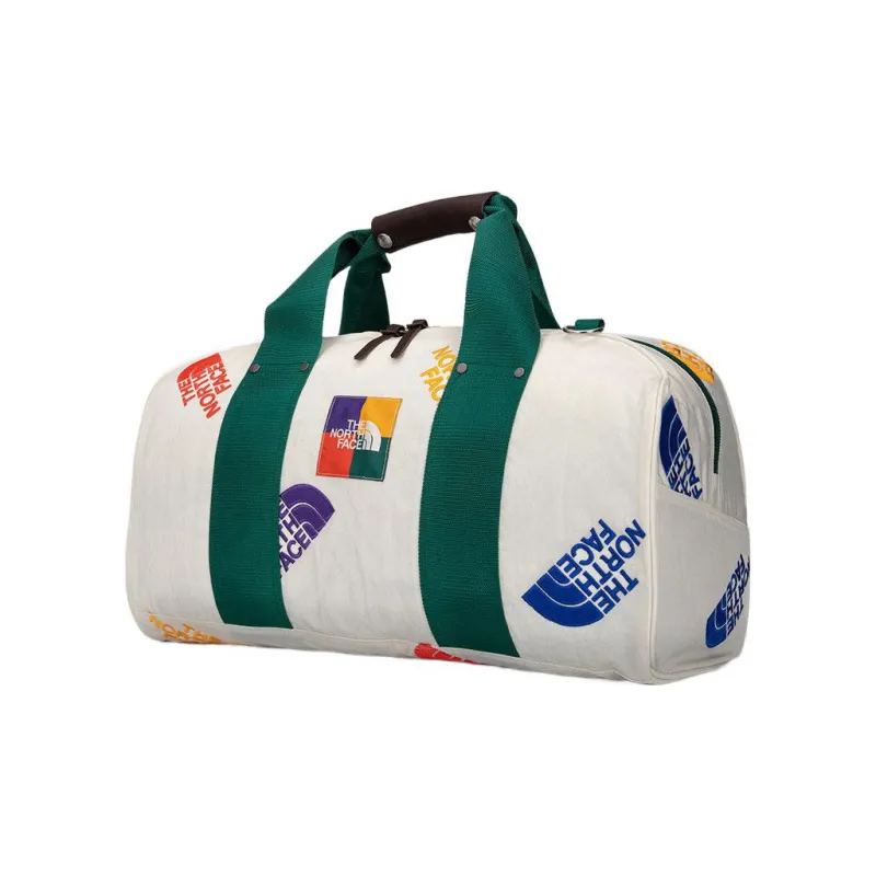 THE NORTH FACE PU Portable Boston Bag Bucket Bag Travel Bag Unisex White-1