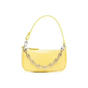 By Far Mini Rachel Leather Shoulder Bag, Handbag, Shoulder Bag Regular Women's Yellow