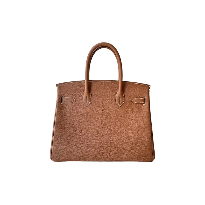 HERMES Birkin Togo Calfskin Birkin Bag Handbags Women's Gold Brown-1