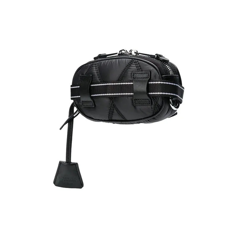 MOSCHINO Crisscross Bag Sling Fanny Pack Women's Black-1