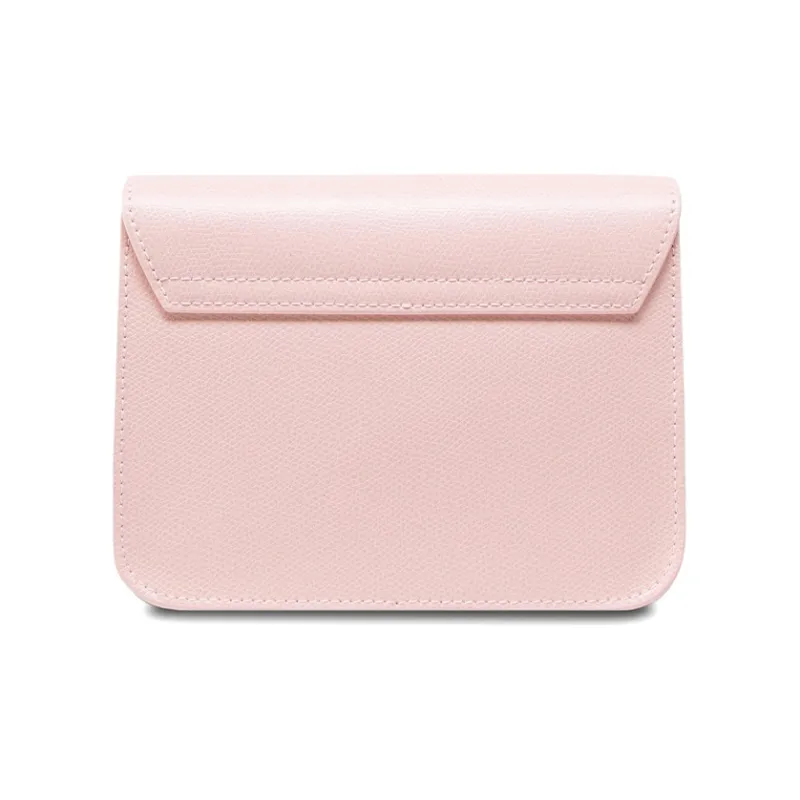 Furla Metropolis Collection Leather Small Square Bag Crossbody Bag Shoulder Bag Women's Pink-5