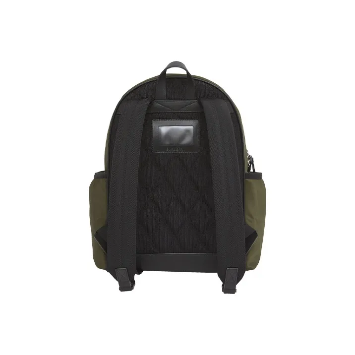 Burberry Thomas Nylon Fabric With Leather Kids' Backpack Kids' Army Green-1