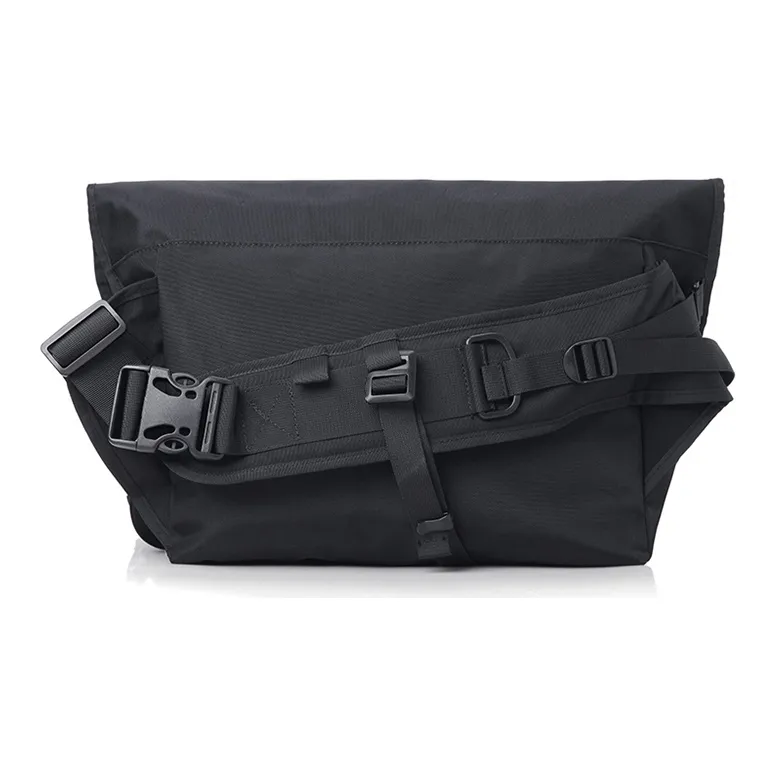 COMBACK Polyamide Shoulder Bag, Crossbody Bag Tubas Black/Gray/Blue-2