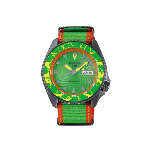 SEIKO Automatic Mechanical Movement Nylon Strap Watch Men's Watches Green Dial SRPF23K1 BLANKA